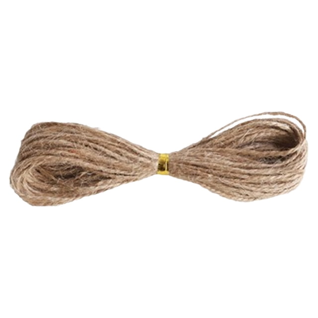 Diy Jute String Rope, Natural Craft Decoration Twine, Home Improvement Hardware for Tag Jewelry Necklace Making, Gift Wrapping, 1 Hemp Rope