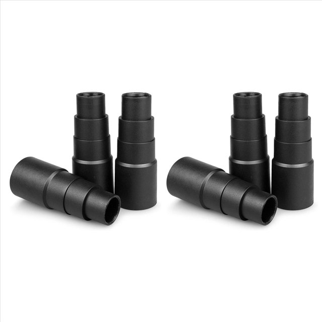 6X Vacuum Cleaner Hose Adapter/Universal Vacuum Cleaner ,Used for Various Dust Collector,6 x Conversion head,black