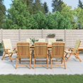 thumbnail image 1 of vidaXL Chaises de Jardin Inclinables avec Coussins 8 Pcs Bois Massif Teck, 1 of 5