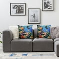 thumbnail image 2 of nygtbtfer Throw Pillow Cover Colorful Underwater of Coral Colony Pillowcase Home Decorative Square Pillow Case White, 2 of 7