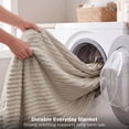 thumbnail image 3 of U by Bedsure GentleSoft Beige Throw Blanket for Couch - Cozy Soft Fleece Blankets for Women, Plush Fuzzy Throws for Girls, Bed & Travel, 50x60 Inches, 3 of 9