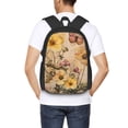 thumbnail image 4 of Balery Vintage Floral Butterfly Collage Mochila para hombre y mujer - Tela Oxford 600D resistente - Gran capacidad, resistente al agua, ideal para la escuela, viajes y senderismo, 4 of 6
