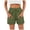 Army Green, variant on GEWSEY Women's Linen Shorts Casual Summer Shorts High Waisted Comfy Pull On Shorts with Pockets (Army Green, M)