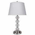 thumbnail image 1 of Lampe de Table en Verre - Nickel Satiné - 28.5 Po., 1 of 1