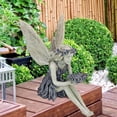 thumbnail image 2 of Estatua De Hada Sentada Para Jardín, Adorno De Jardín, Artesanía De Resina, Decoración De Jardín, Estatua De Jardín, Figurita Para Interiores Y Exteriores, 2 of 6