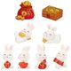 thumbnail image 1 of Adorable Bunny Statues Made of Resin for Decor Use Assorted Color Miniature Figurines 8Pcs, 1 of 4