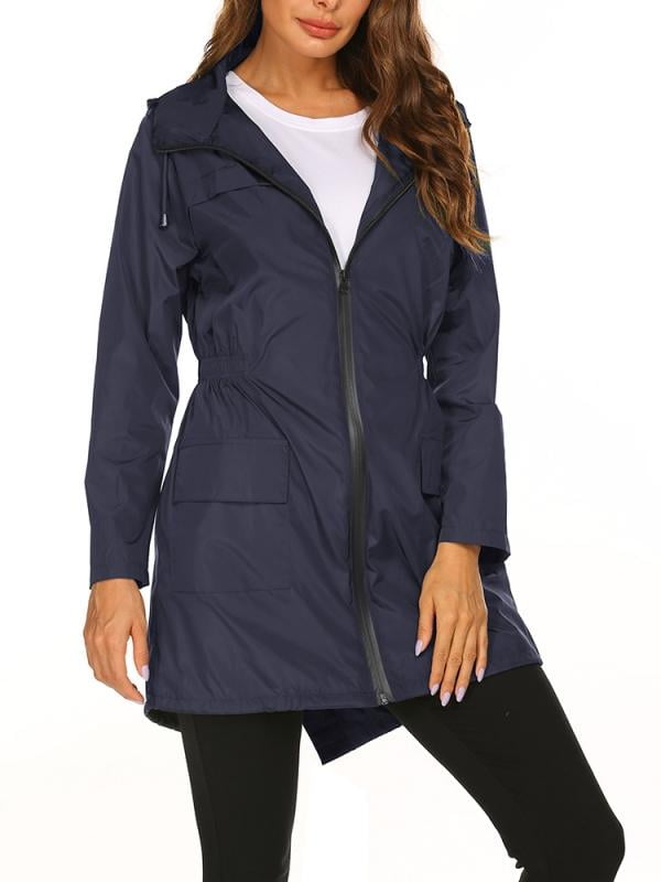 Ame Women's Lightweight Raincoat For Women Waterproof Jacket Hooded ...