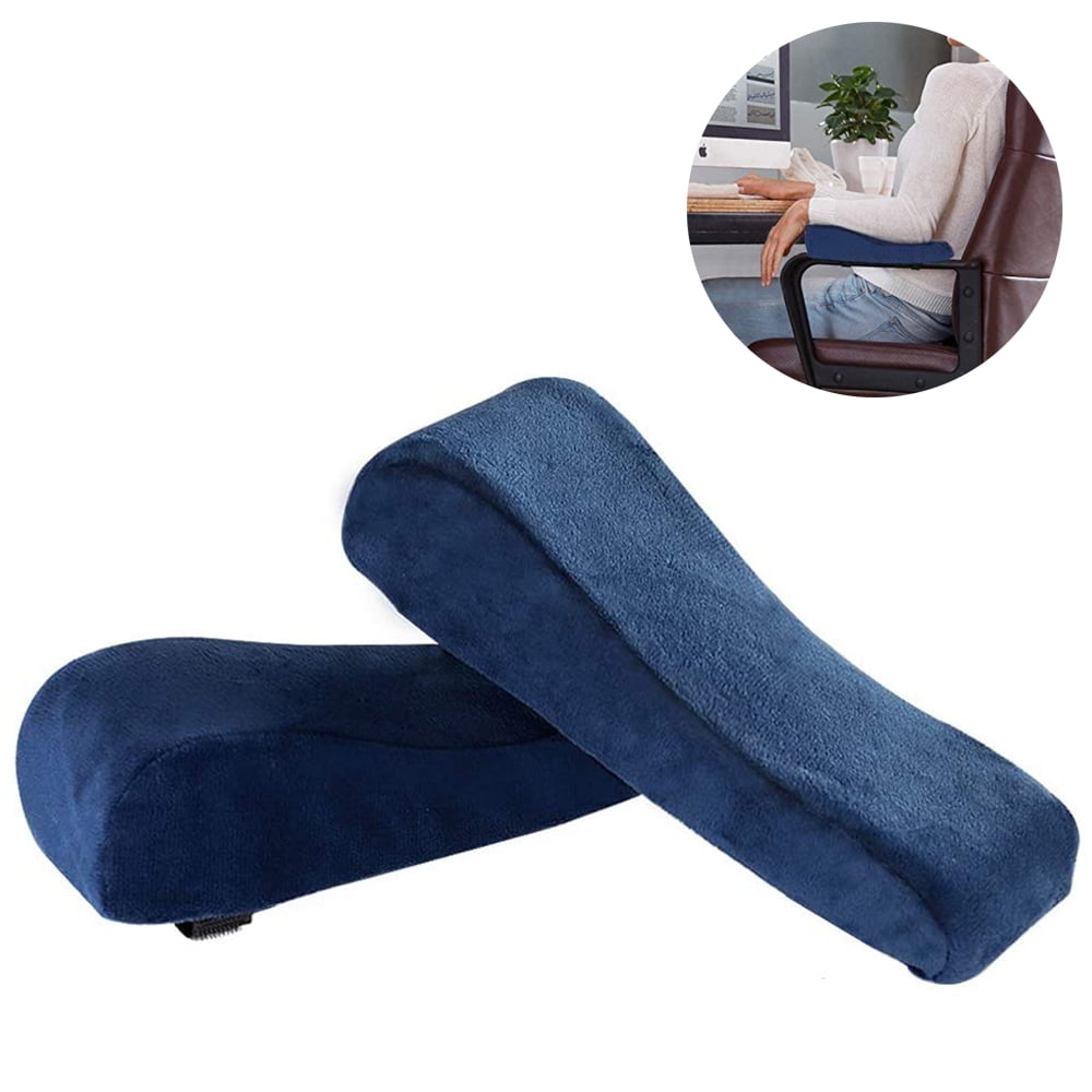 1Pair Elbow Pain Relief Cushion Linen Armrest Office Computer Arm Chair Pads 