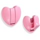 thumbnail image 1 of CHAO Ganchos de pared plegables Hideaway - (Corazón*2 unidades, rosa) Ganchos de pared resistentes con forma de corazón de aluminio espacial - Ganchos retráctiles para colgar abrigos, bufandas, sombre, 1 of 5