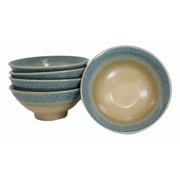 Pack Of 5 Blue River Ao Nagashi Collection Large Ramen Soup Dinner Bowl 40oz