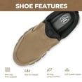 thumbnail image 2 of Fittington Mens Slip on Hiking Shoes Casual Outdoor Trainers Loafer, Khaki Color, 2 of 10