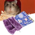 thumbnail image 1 of Saco de dormir grueso de lona para mascotas pequeñas, cama nido cálida para ardilla/hámster/planeador del azúcar/visón/ardilla voladora, 1 of 10