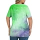thumbnail image 4 of Xuyuer Women's Casual V-Neck Short Sleeve Loose Blouse, Retro Floral Print, 4 of 6