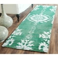 thumbnail image 3 of Safavieh Tabriz Herati Collection TH4B Hand-Knotted Traditional Multicolored Silk &amp; Wool Area Rug (6' x 9'), 3 of 7