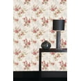 thumbnail image 2 of Floral Tan, Pink, Beige Flowers, Vines Wallpaper Roll, 2 of 2