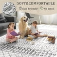thumbnail image 3 of 6x9 Machine Washable Area Rug - Grey White Vintage Moroccan Rug, 3 of 8