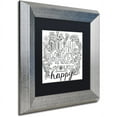 thumbnail image 2 of Trademark Fine Art "Do What Makes You Happy" Canvas Art by Elizabeth Caldwell, Black Matte, Silver Frame, 2 of 4
