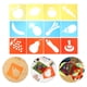 thumbnail image 4 of 12 plantillas de plástico con temática de frutas y verduras, plantillas de tiza de formas primarias, lavables, para pintar, dibujar y manualidades infantiles, 4 of 7