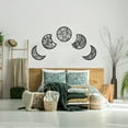 thumbnail image 3 of 5PCS Black Moon Decoration Wall-mounted 3D Moon Phase Spiritual Bedroom Wall Decor Wood Moon Appearance Adornment Natural Design Nordic Moon Decoration for Christmas Home Decoration, 3 of 8
