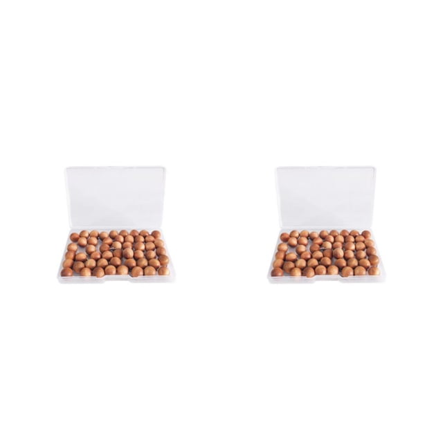 Wweixi 30 Pcs Punaises de Carte Punaises à Pousser DIY Punaises Murales Clous Ronds 2ensemble