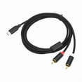 thumbnail image 4 of USB C To 2RCA Audio Cable Type C To RCA Male Y Splitter Cable For Phone Tablet Home Theater Car Stereo Connecting Line, 4 of 10