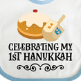 thumbnail image 4 of Inktastic 1st Hanukkah Childs Dreidel Boys or Girls Baby Bib, 4 of 4