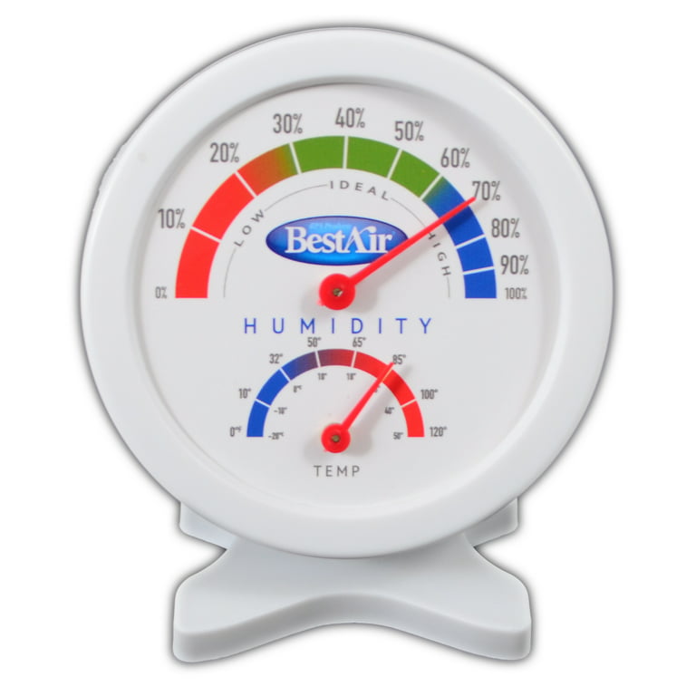 BestAir® HG050 Hygrometer, Humidistat Humidity Monitor Wt: 0.45 lbs. 