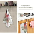 thumbnail image 3 of SKYSONIC 2 Pack Christmas Watercolor Bird Hand Towels, Winter Bird Leaf Kitchen Towel Ultra Soft and Absorbent,Decorative Fingertip Face Towel for Bathroom Hotel, 28.3"x 14.4", 3 of 6
