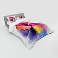 thumbnail image 3 of Ambesonne Floral Bedding Set 3 Pcs, Hibiscus Flower Pastel, Twin, Multicolor, 3 of 3
