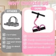 thumbnail image 6 of Multifunction Tension Rope with Handles, 6-Tube Elastic Yoga Pedal Puller Resistance Band, Natural Latex Tension Rope Fitness Equipment, for Abdomen/Waist/Arm/Leg Stretching Slimming Training, 6 of 6