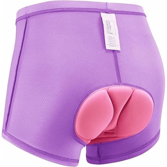 Qualidyne Ropa Interior de Bicicleta Acolchada 4D para Mujer, Shorts con Forro Transpirable para Ciclismo de Carretera y Montaña