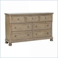 thumbnail image 6 of Dressers Traditional 7-Drawer with Jewelry Tray, Gray Wire-Brushed Wood | Gray | Wood, 6 of 6
