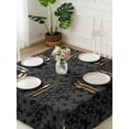 thumbnail image 3 of Black Golden Floral Suqare Tablecloth - 60 x 60 Inch, Modern Abstract Art Spring Flowers Waterproof & StainResistant Tablecloth, Washable Oil-proof Table Cover for Dining/Party/Wedding/Camping/Buffet, 3 of 9