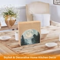 thumbnail image 6 of Yayeee Napkin Holder for Table Kitchen Paper Tissue Organization, Moon and House, 6 of 8