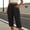 *Black, variant on Women's Elastic High Waist Cropped Pants, Casual Loose Fit Capri Trousers with Pockets Army Green,Women's Plus XXL