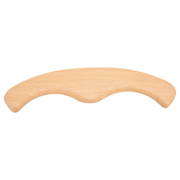Tabla De Raspado De Madera, Mejora El Dolor Herramienta De Drenaje Linfático Bordes Pulidos Uniformemente Cuidado De La Salud En Forma De M Relajación Muscular Portátil