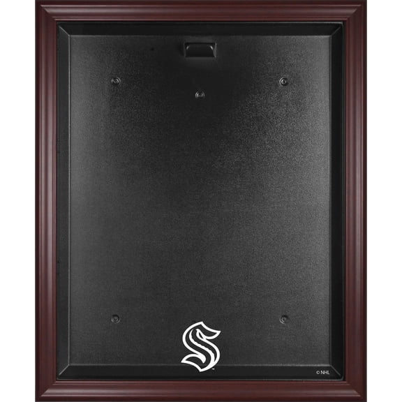Seattle Kraken Mahogany Framed Logo Jersey Display Case