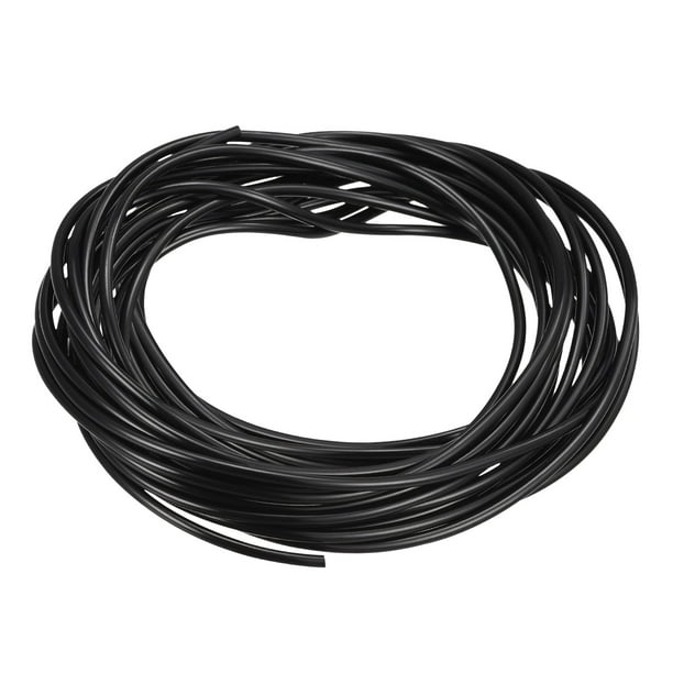 Solid Rubber Cord Tubing 33ft 1.5mm Dia Black Rubber Tube for DIY Craft ...