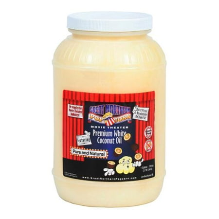 Great Northern  Popcorn 1-gallon Premium White Coconut (Best Coconut Oil For Popcorn)