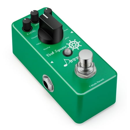 - Donner Digital Reverb Guitar Effect Pedal Verb Square 7 Modes