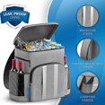 thumbnail image 3 of Insulated Cooler Backpack - Keeps 54 Cans Cold for Up to 24 Hours - Waterproof & Leak Proof Soft Cooler Bag - Insulated Backpack Cooler - Lunch Backpa, 3 of 5