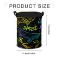 thumbnail image 6 of Colourful Skateboards Sport Extreme Style Round Laundry Hamper with Drawstring, Collapsible Dirty Clothes Storage Basket, Bedroom Nursery Dorm Bin for Toys Baby, 6 of 6