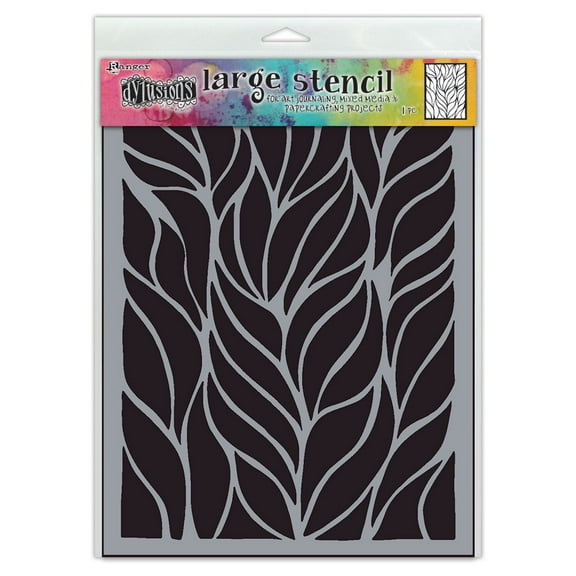 Dyan Reaveley's Dylusions Stencils 9"X12"-Fronds of Fun