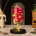 thumbnail image 1 of ⚡ Big Sale ! Eternal Flower Simulation Rose Glass Cover Decoration LED Creative Night Light Gift For Girlfriend On Valentine's Day, 1 of 7