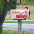 thumbnail image 6 of Valentine Red Truck Magnetic Mailbox Cover Heart Gnome Mailbox Covers Magnetic Mailbox Wraps Post Letter Box Cover Garden Standard Size 18 X 21 inch, 6 of 6