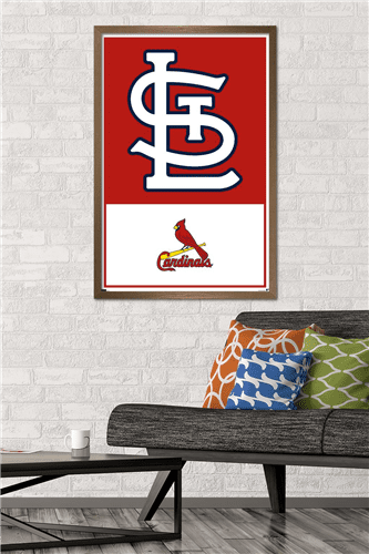MLB St. Louis Cardinals - Logo 22 Wall Poster, 22.375" x 34" Framed