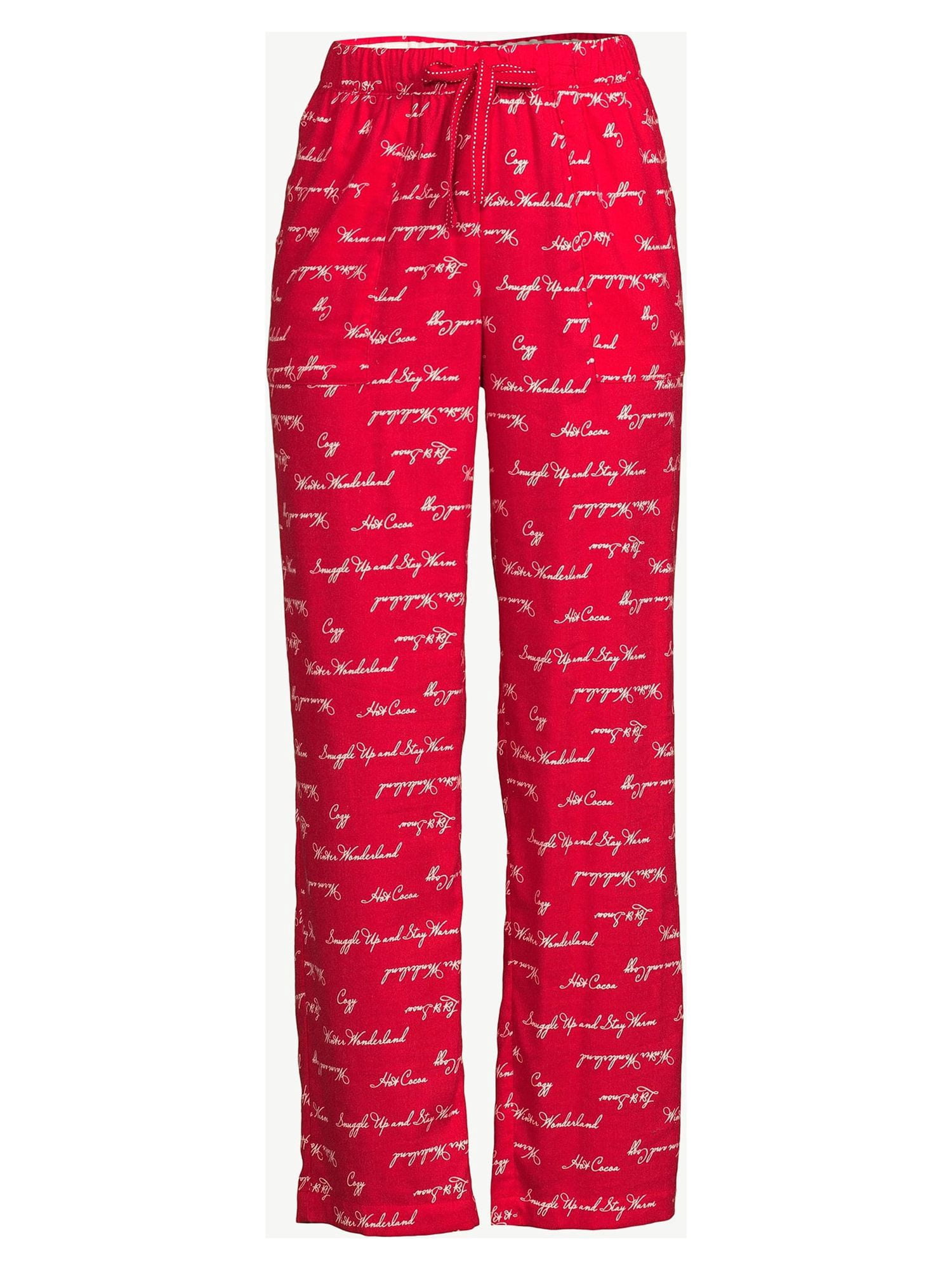 Joyspun Women’s Flannel Lounge Pants, Sizes S to 3X