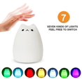 thumbnail image 2 of Luz nocturna para niños, lámpara de noche recargable, Usb, silicona, pingüino, ayuda para dormir, Control táctil, regulable con luz cálida, 2 of 5