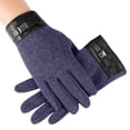 thumbnail image 2 of Touchscreen Gloves for Men and Women, Thermal Fleece Lined Windproof Anti-Slip Winter Gloves, Thin Lightweight Running Driving Fishing Gloves for All Season Outdoor Activities-Blue, 2 of 4