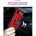 thumbnail image 2 of Designed for Google Pixel 6 Case with HD Screen Protectors, Military-Grade Metal Ring Holder Kickstand 15ft Drop Tested Shockproof Cover Case for Pixel 6 Red, 2 of 7